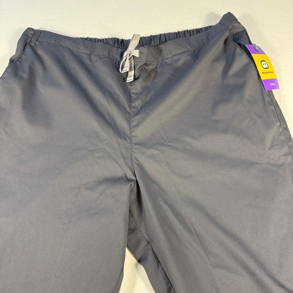WonderWink WonderWork XL Tall Pewter Gray Womens Scrub Pants Classic‎ Fit - Picture 2 of 12